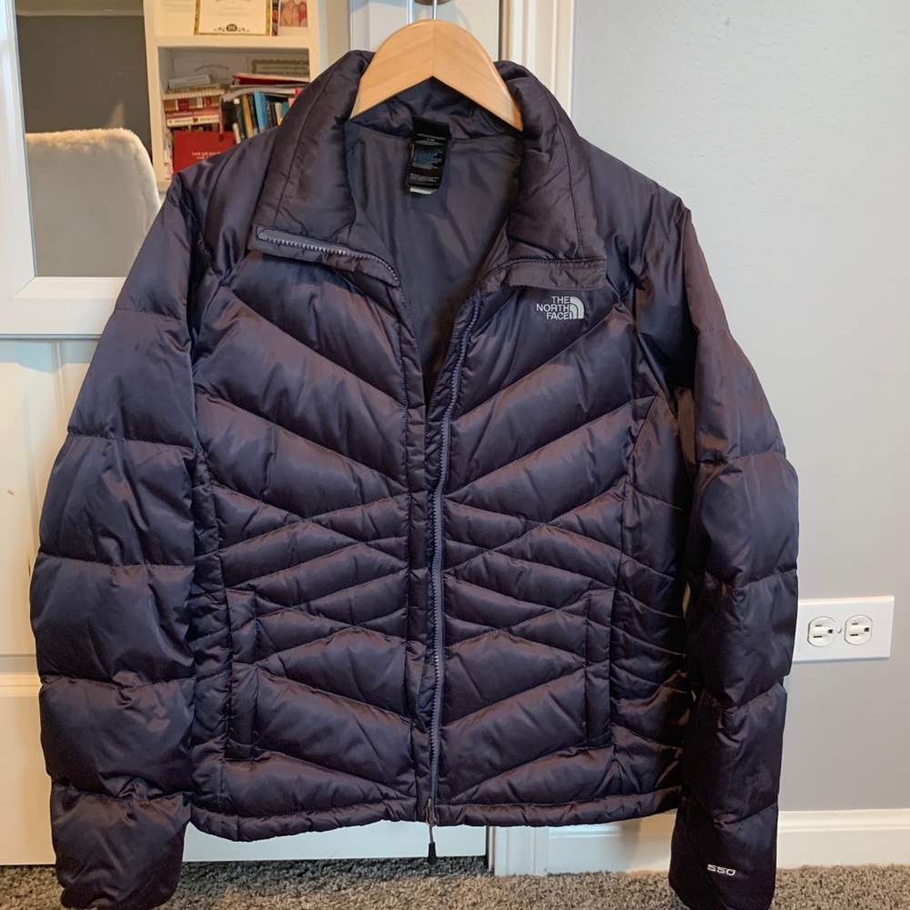 NORTH FACE 550 PLUM/PURPLE DOWN JACKET
